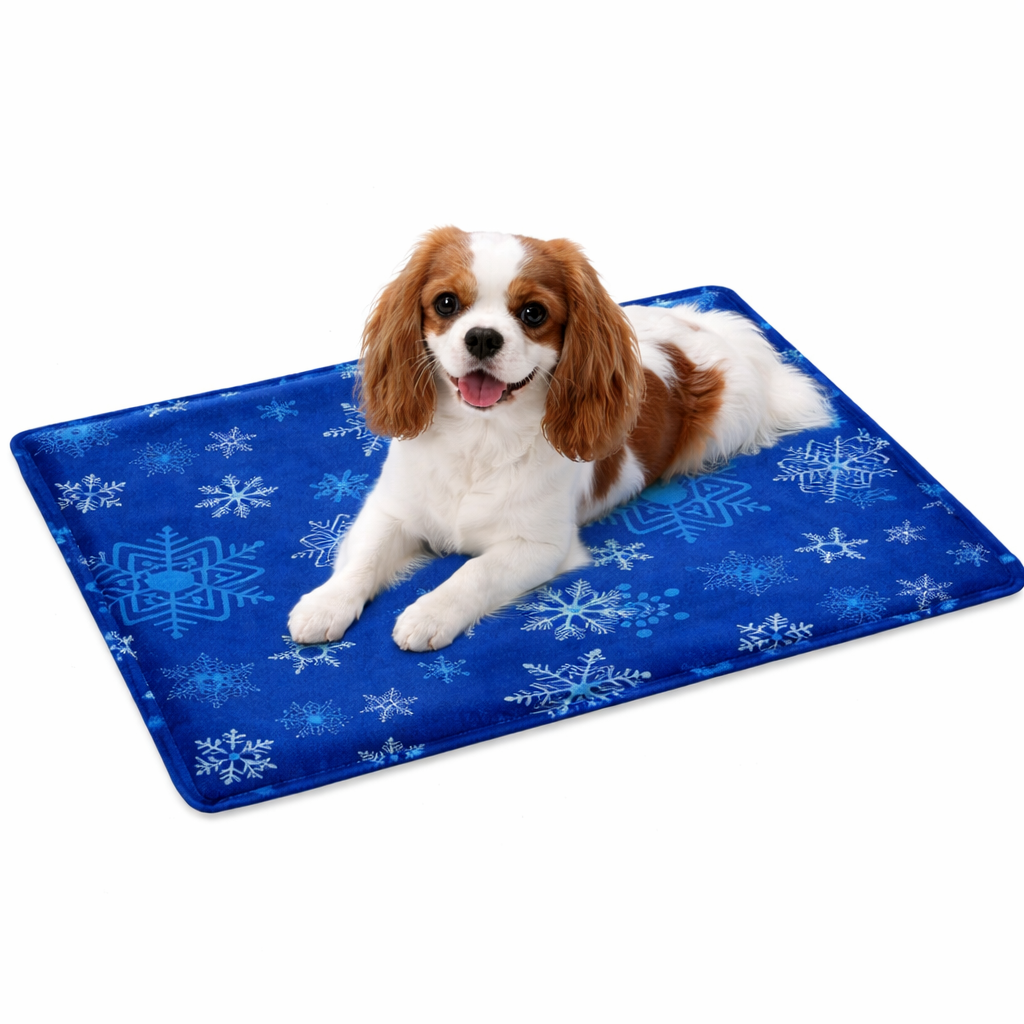 CavalierKingCharlesonsnowflakemat